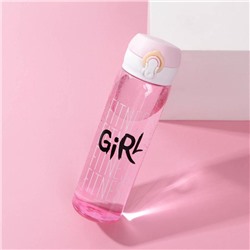 Бутылка для воды Fitness girl, 500 мл, пластик