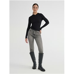 Джемперы CONTE Джемпер в рубчик с капюшоном LD 2959