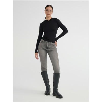 Джемперы CONTE Джемпер в рубчик с капюшоном LD 2959