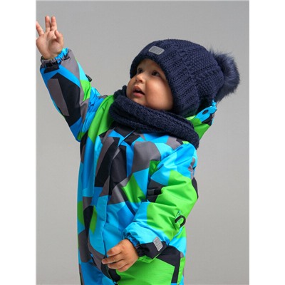 Комплект трикотажный для мальчиков: шапка, снуд