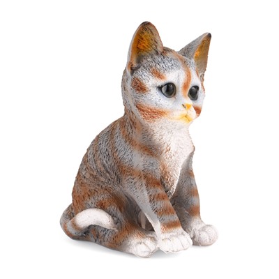 Садовая фигура из полистоуна «Полосатый Котёнок», 20×14×12 см