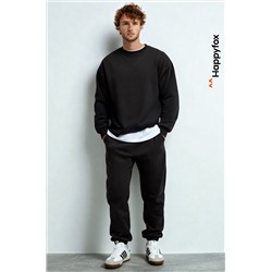 Мужской костюм оверсайз из футера трехнитки Happyfox
