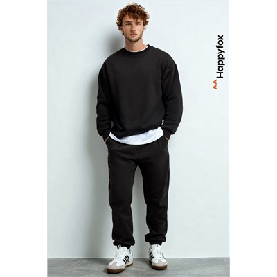 Мужской костюм оверсайз из футера трехнитки Happyfox