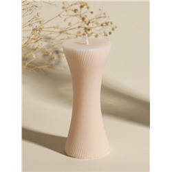 Свеча декоративная «Талия», нежно-розовая, 5.8×5.8×13.2 см