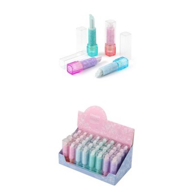 Ластик "Flower Zefir Lipstick" 4 вида 75х18х18 мм 42-0066 Bruno Visconti