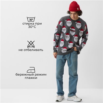 Джемпер вязаный новогодний мужской KAFTAN New year, размер 52