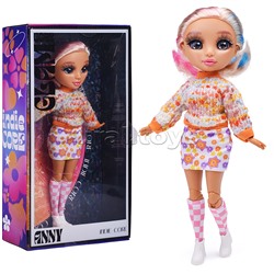 Модная кукла коллекция Glam Core, Энни Indie Core, в розовом костюме, 27см