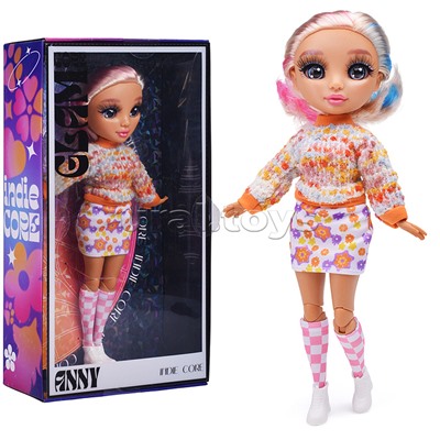 Модная кукла коллекция Glam Core, Энни Indie Core, в розовом костюме, 27см