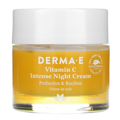 Derma E, интенсивный ночной крем с витамином C, 56 г (2 унции)