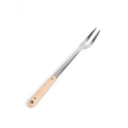 Вилка для мяса 37 см, 7×3.5 см, с деревянной ручкой