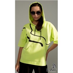 Худи "Вираж" лайм