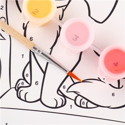 Картина по номерам для детей «Кошечка Мари», 21×15 см, Коты Аристократы