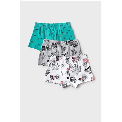Трусы трикотажные для мальчиков - боксеры, 3 шт в комплекте PLAYTODAY, 1243491