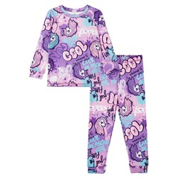 Термокомплект трикотажный для девочек: брюки, толстовка