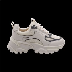 Кроссовки из натуральной кожи MS-S252 белые