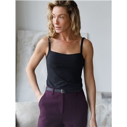 Топ с двуслойной зоной бра из премиального хлопка