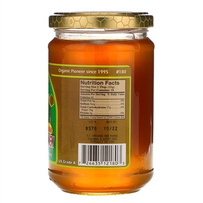 Y.S. Eco Bee Farms, неочищенный ниссовый мёд, 38 г (13,5 унции)