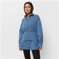 Юбка баска джинсовая женская MIST: Denim, размер 42, синяя