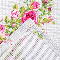 Набор кухонных полотенец Доляна Roses on linen 35×60 см - 3 шт., 100% хлопок, рогожка 164 г/м²