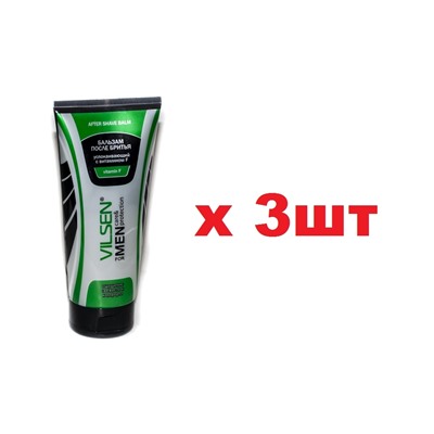 Vilsen for Men Бальзам после бритья 150мл Успокаивающий с витамином F туба 3шт
