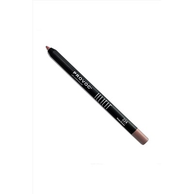 Provoc Полуперманентный гелевый карандаш для губ / ILLICIT Lip Liner Filler WP 224 Nude Brown, 1,2 г KRISTALLER, 1111279