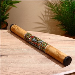 Сувенирный музыкальный инструмент «Посох дождя с голубыми узорами» 50×5×5 см МИКС