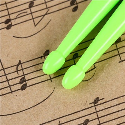 Барабанные палочки Music Life, 5A, нейлон, зеленые