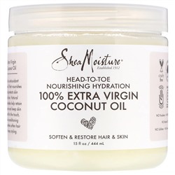 SheaMoisture, Head-To-Toe Nourishing Hydration, 100% Extra Virgin Coconut Oil, 15 fl oz (444 ml)