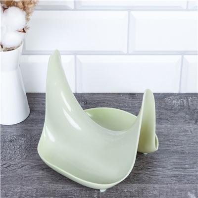 Подставка для крышки и ложки пластик / P-757 /уп 160 / розовая