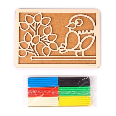 Пластилиновые картинки «Птица», 21×15 см