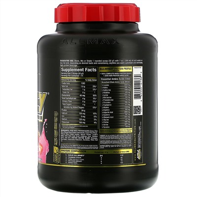 ALLMAX Nutrition, AllWhey Gold,  Premium Whey Protein, Strawberry, 5 lbs. (2.27 kg)