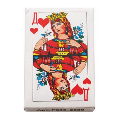 Карты игральные классические 36 шт. с пластик.покрытием PC36_2938