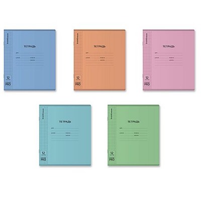 Тетрадь  12л клетка с пластиковой обложкой 64755 Классика CoverPrо matt Dream MIX ErichKrause