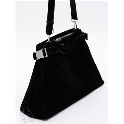 Сумка женская кожаная 6149Q black Polina&Eiterou в Новосибирске