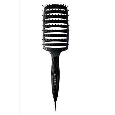 Ollin Щётка для укладки продувная (большая) 392965, нейлоновые штифты, пластик, черный. 27 см KRISTALLER, 1110343