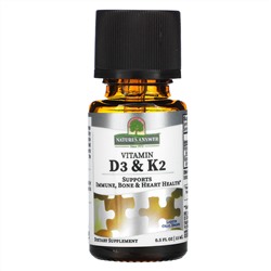 Nature's Answer, Vitamin D3 & K2, 0.5 fl oz (18 ml)
