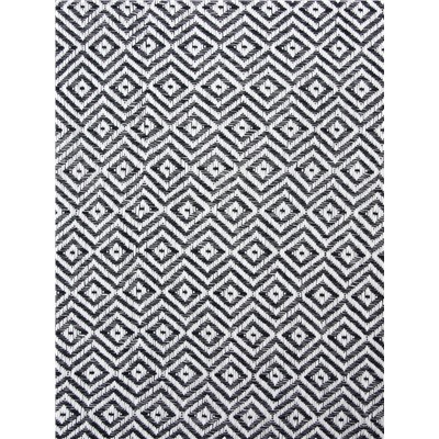 Плед с кисточками «Этель» East, 100×180 см, тёмно-серый