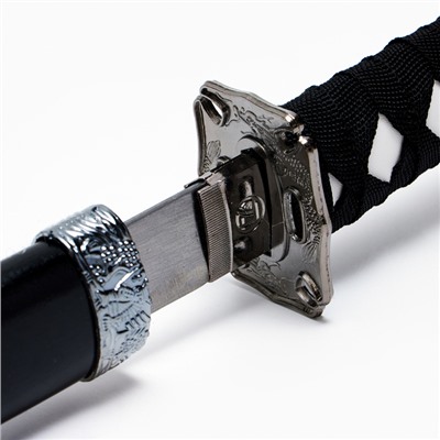 Макет оружия «Сувенирная катана на подставке. Нао», 77 см, чёрный глянец