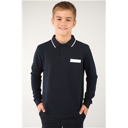 Рубашка-поло с длинным рукавом для мальчика Happyfox