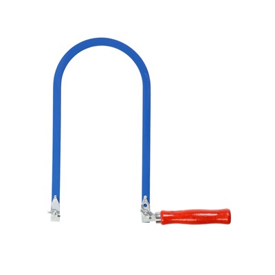 Лобзик ручной ТУНДРА, деревянная рукоятка, пилки 130 мм, высота 260 мм