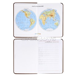 Ежедневник А6, 128л. недатир. "EVERYDAY CHRONICLES - BORDEAUX" кожзам (темно-коричневый)