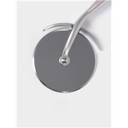 Нож для пиццы и теста Доляна Redline, d=6.5 см, нержавеющая сталь, красный