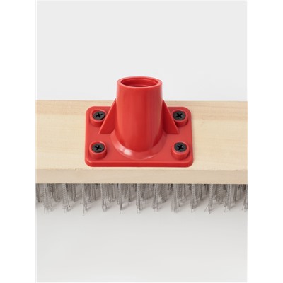 Щётка для пола с металлической щетиной, 50 см