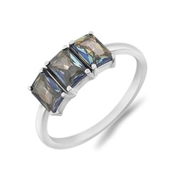 Кольцо, мистик кварц синий, Феникс