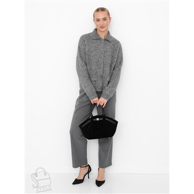 Сумка женская кожаная 2346YF black Polina&Eiterou