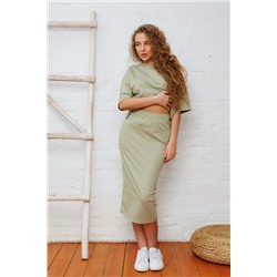 Костюм трикотажный с топом и юбкой 375