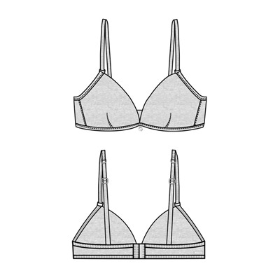 Бюстгальтер трикотажный для девочек