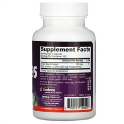 Jarrow Formulas, OPCs + 95, экстракт виноградных косточек, 100 мг, 100 капсул
