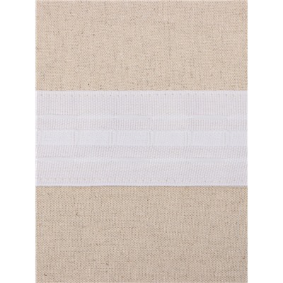 Шторы для кухни «Этель» ECO, 130(±6)×180 см - 2 шт., подхваты - 2 шт., молочные