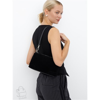 Сумка женская кожаная 5555PEF black Polina&Eiterou